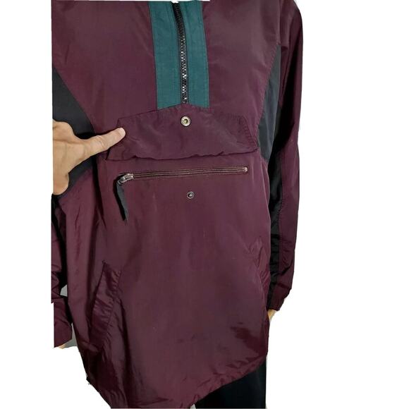 VTG 90s White Sierra 1/4 Zip Windbreaker Pullover Jacket Size XL Excellent - Picture 3 of 5